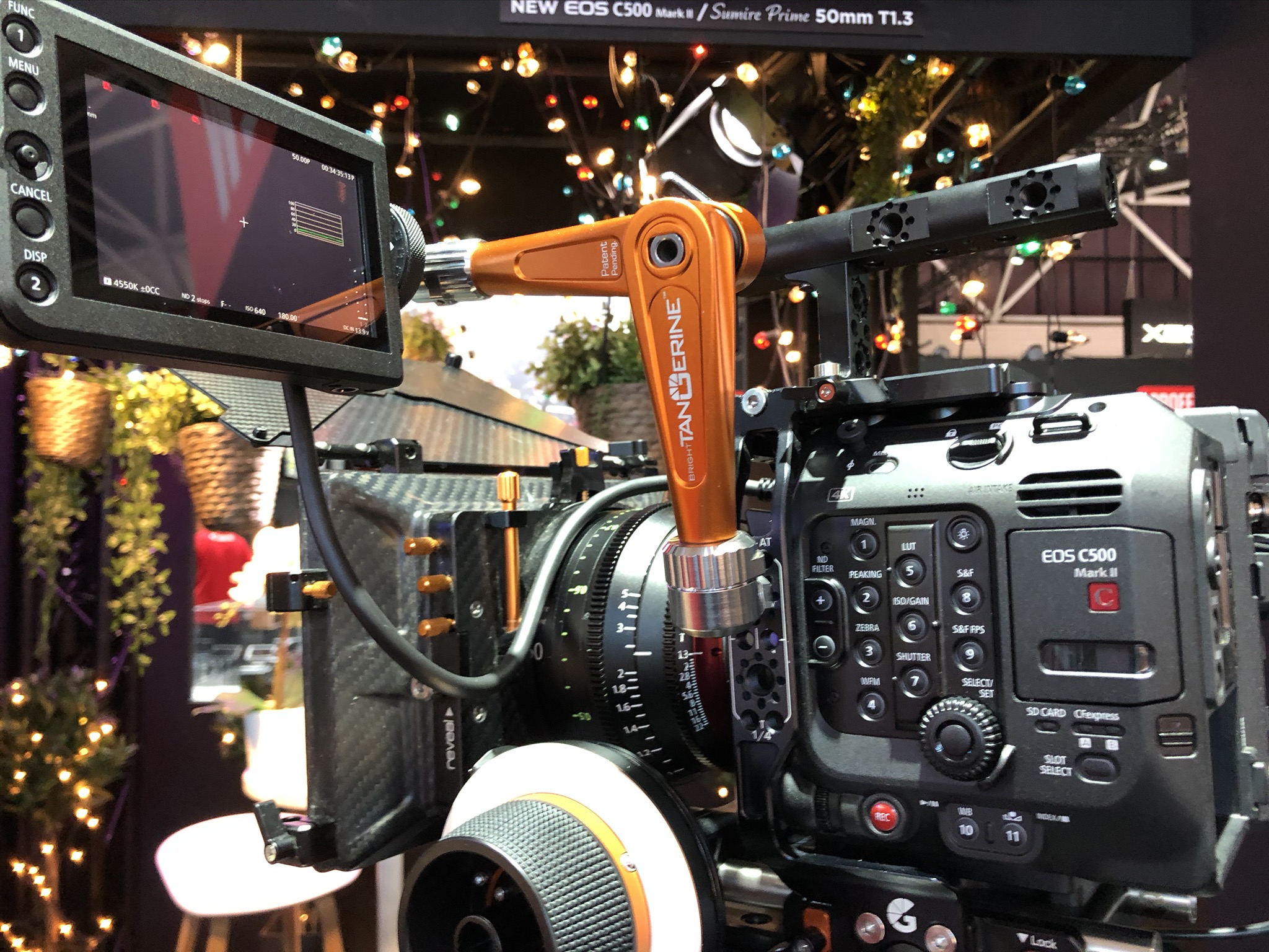 Bright Tangerine CANON EOS C500 MARK II LEFT FIELD CAGE