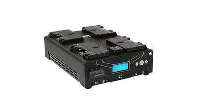 Core SWX FLEET-Q4MAi Fast Simultaneous Li-ion Quad Charger - Gold Mount