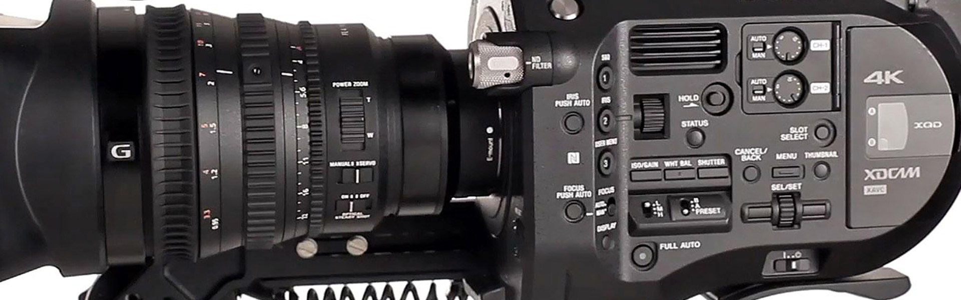 Header image for article Lenses and Accessories for the Sony FS7