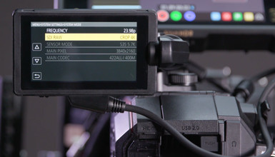Intro image for article At the Bench: Panasonic EVA1 Firmware Version 2.02