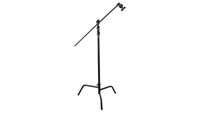 Matthews Spring Loaded 40" C+Stand with Grip Head & Arm - Double Riser, Black