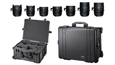 Sigma FF High Speed Prime (7 Lenses) T1.5-2 Set with PMC-002 and PMC-003 Cases - 14mm, 20mm, 24mm, 35mm, 50mm, 85mm, 135mm - Sony Mount