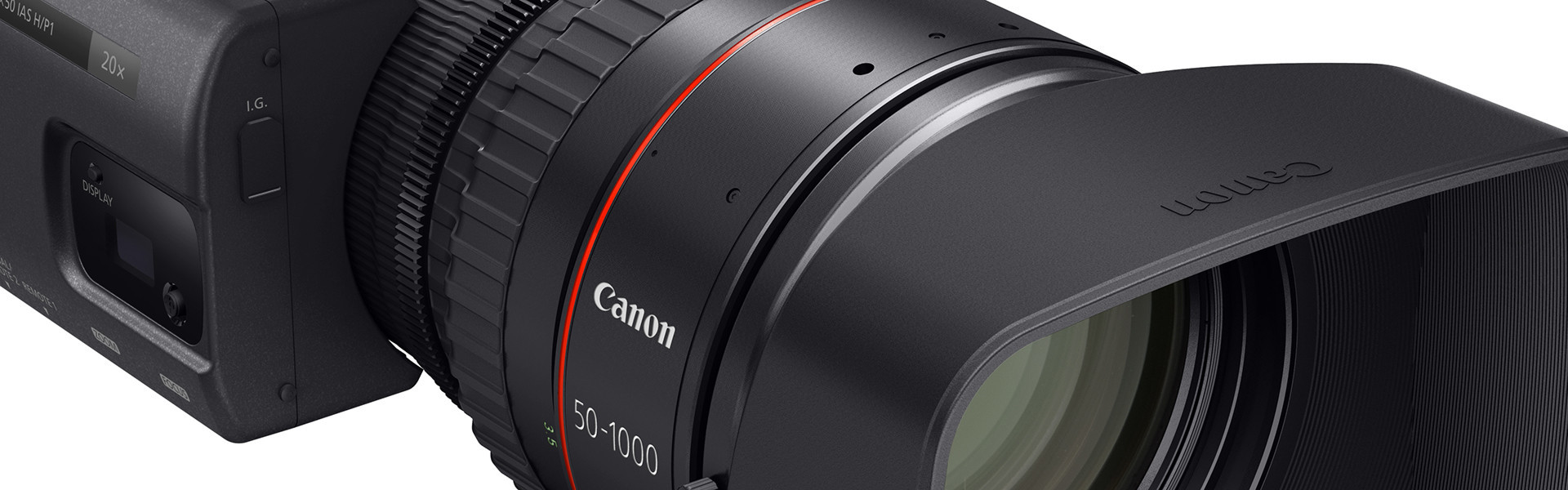Header image for article Canon Introduces New CN20x50 50-1000 Cine-Servo Zoom Lens