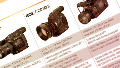 Intro image for article Canon Cinema EOS Camera Lineup