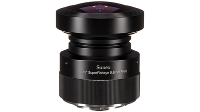 Sunex 5.6mm 185° SuperFisheye f/5.6 Lens - EF Mount