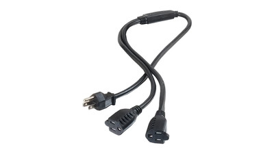 C2G 29805 AWG 1-to-2 Power Cord Splitter - 3'