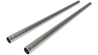 Bright Tangerine Drumstix 15mm Sterling Titanium Support Rods - 15" (Pair)