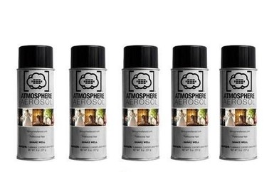 Atmosphere Aerosol 8oz Haze/Fog Spray for Photographers and Filmmakers (5-Pack)
