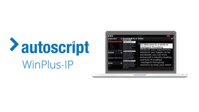 Autoscript WinPlus-IP Studio Prompting Software Application