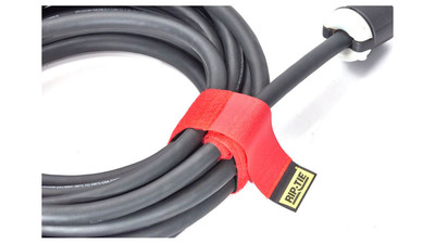 Velcro Rip-Tie - 1" x 9", Red (10-Pack)
