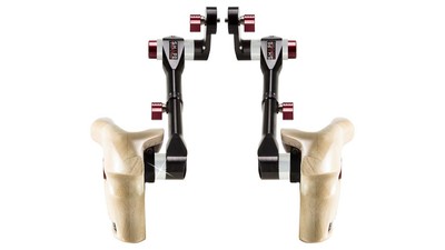 SHAPE Double Telescopic Wooden Handle Grip with ARRI Rosette