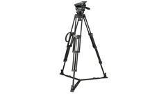 Miller ArrowX1 Fluid Head with Sprinter II 2-Stage Alloy Tripod System & Ground Spreader