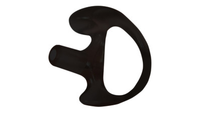 Surveillance Open Ear Insert - Right Ear/Large, Black