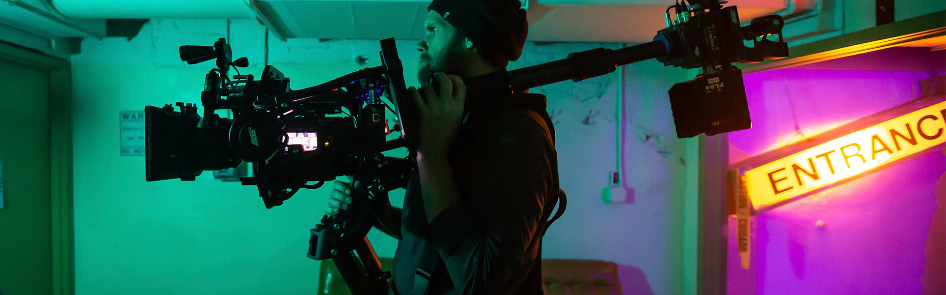 Header image for article Andrew Theiss Steps Up to the ARRI TRINITY Camera Stabilizer