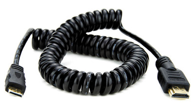 ATOMOS Mini HDMI to Full HDMI Cable - Coiled, 19.7-25.6"
