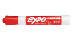 EXPO2 Low Odor Dry Erase Marker - Red