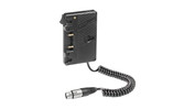 Anton/Bauer QRC-DUAL-PT Gold Mount Plate with XLR4 and (2) P-Tap Outputs