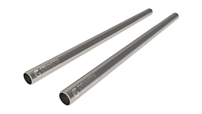 Bright Tangerine Drumstix 15mm Sterling Titanium Support Rods - 12" (Pair)