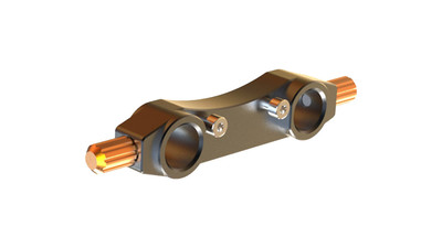 Bright Tangerine 15mm Lightweight Rod Bracket Type 3