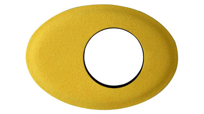 Bluestar Oval Small UltraSuede Microfiber Eyecushion - Yellow
