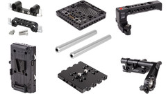 AbelCine Wooden Camera RED DSMC2 Accessory Bundle with Pass Through Top Plate - V-Mount