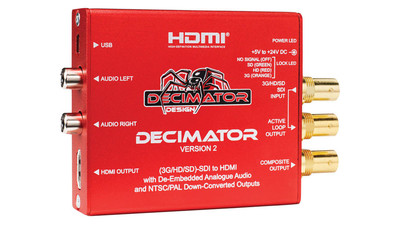 Decimator 2 Miniature 3G/HD/SD-SDI to HDMI & NTSC/PAL Downconverter