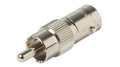BNC Female to RCA Male Adapter, 50 oHm