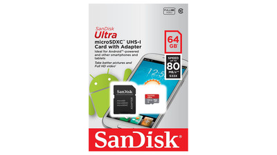 SanDisk Ultra microSDXC UHS-I Memory Card with SD Adapter - 64GB