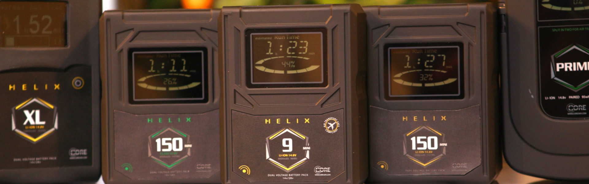 Header image for article Pre-NAB First Look: Core SWX Helix Battery Line