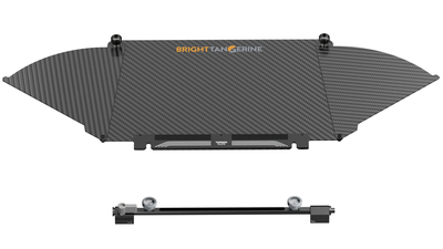 Bright Tangerine Carbon Fibre Bottom Flag (Misfit Kick Mk II)