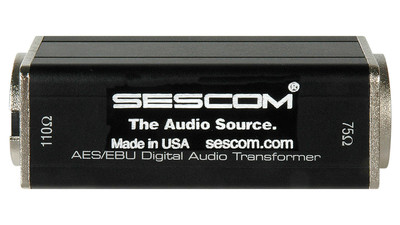 Sescom SES-AES-EBU-2 BNC Female to XLR-M AES/EBU Impedance Transformer