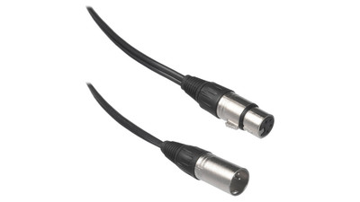 XLR 4-Pin Male to Female Power Cable - 25'