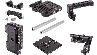 AbelCine Wooden Camera RED DSMC2 Accessory Bundle with Easy Top Plate & D-Box - Gold Mount