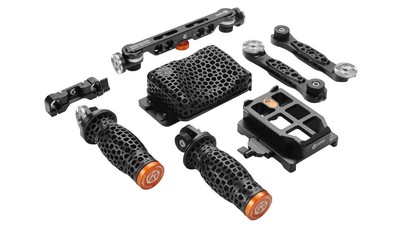 Bright Tangerine LeftField 3 KASBAH System - Shoulder Pad + 15mm LWS/Studio Handle Kit