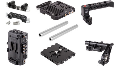 AbelCine Wooden Camera RED DSMC2 Accessory Bundle with Easy Top Plate & D-Box - V-Mount