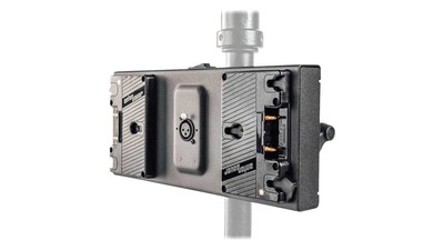 Litepanels Gemini 2x1 Dual Battery Bracket - Gold Mount