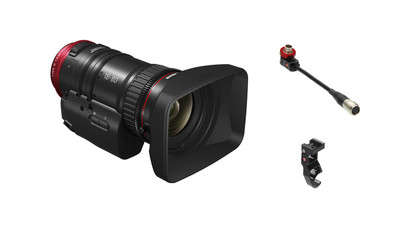 Canon COMPACT-SERVO CN-E 18-80mm Zoom & Lens Support with Right Angle 6" Cable Kit